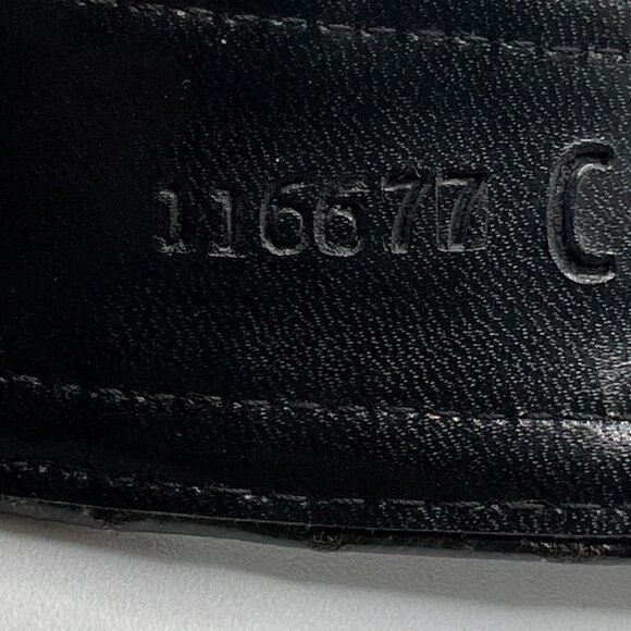 Carlisle Vintage Mock Crocodile Brown Leather Covered Buckle Wide Waist Belt LG - Picture 9 of 9